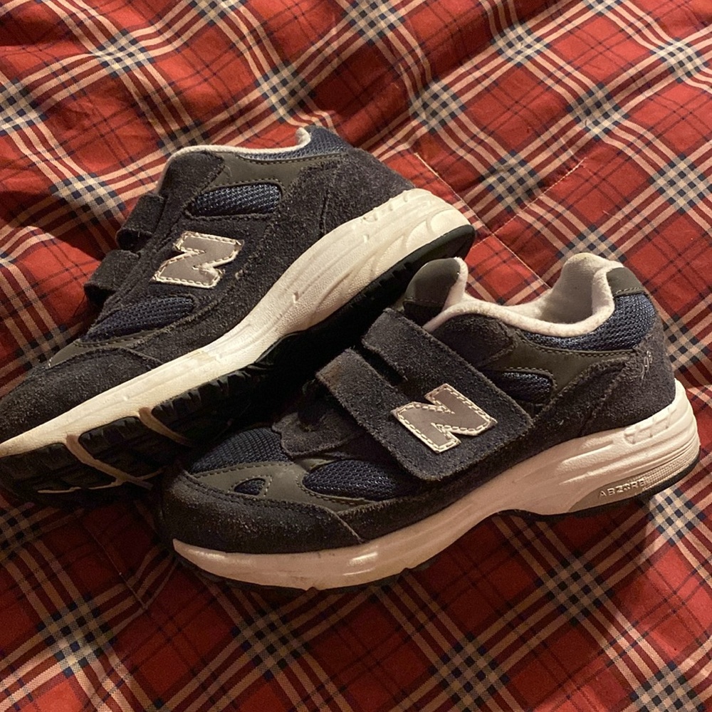 Boy, tennis shoes, size 2 blue white